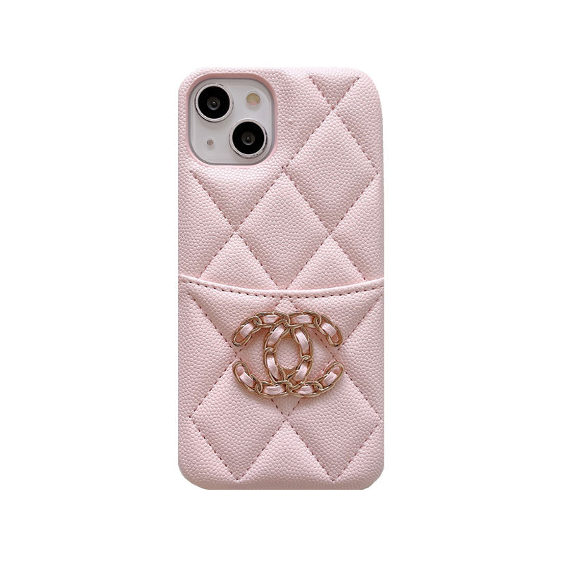 CLASSIC LEATHER CC PHONE CASE WITH CARD HOLDER