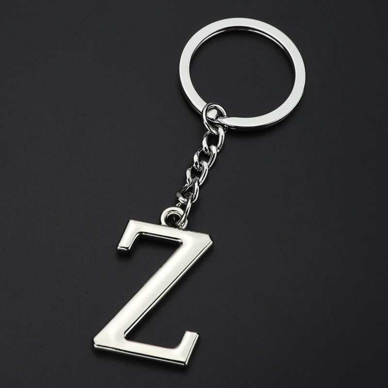 English Alphabet Keychain Keychain Personal Name Letter Pendant