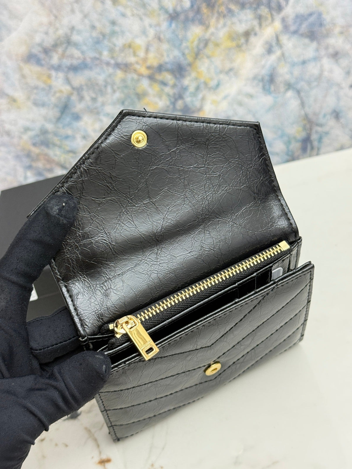 Cassandre Compact Tri-Fold Wallet