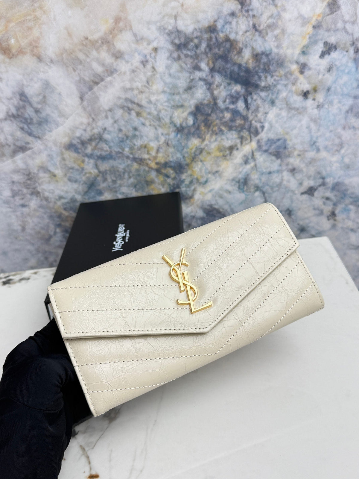 Cassandre Metalasse Large Flap Wallet