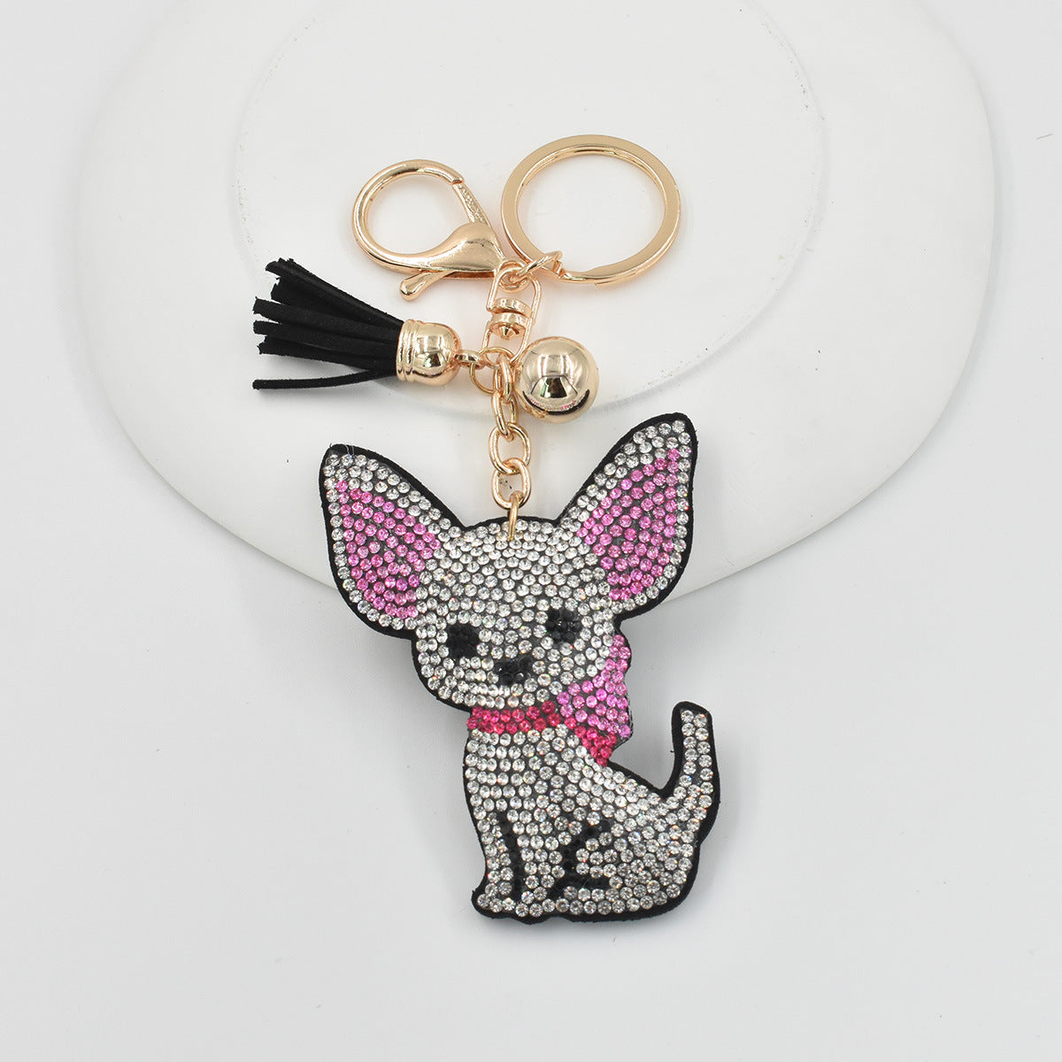 Girls' Keychain Rhinestone Bag Pendant