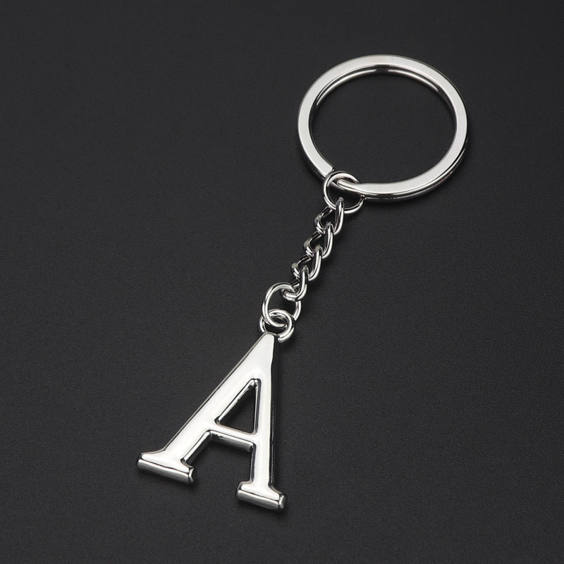 English Alphabet Keychain Keychain Personal Name Letter Pendant