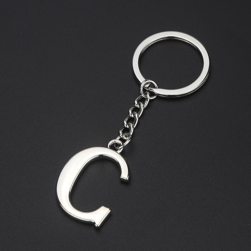 English Alphabet Keychain Keychain Personal Name Letter Pendant