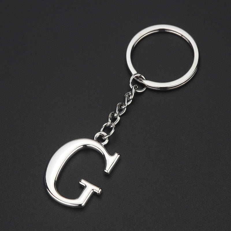 English Alphabet Keychain Keychain Personal Name Letter Pendant