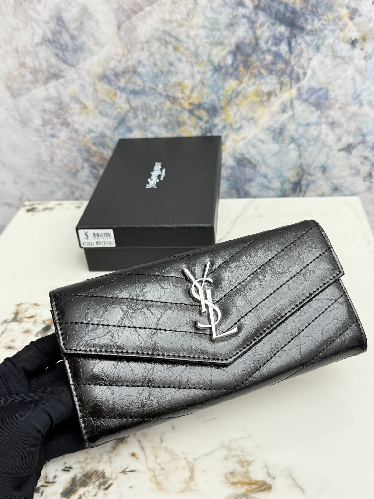 Cassandre Metalasse Large Flap Wallet