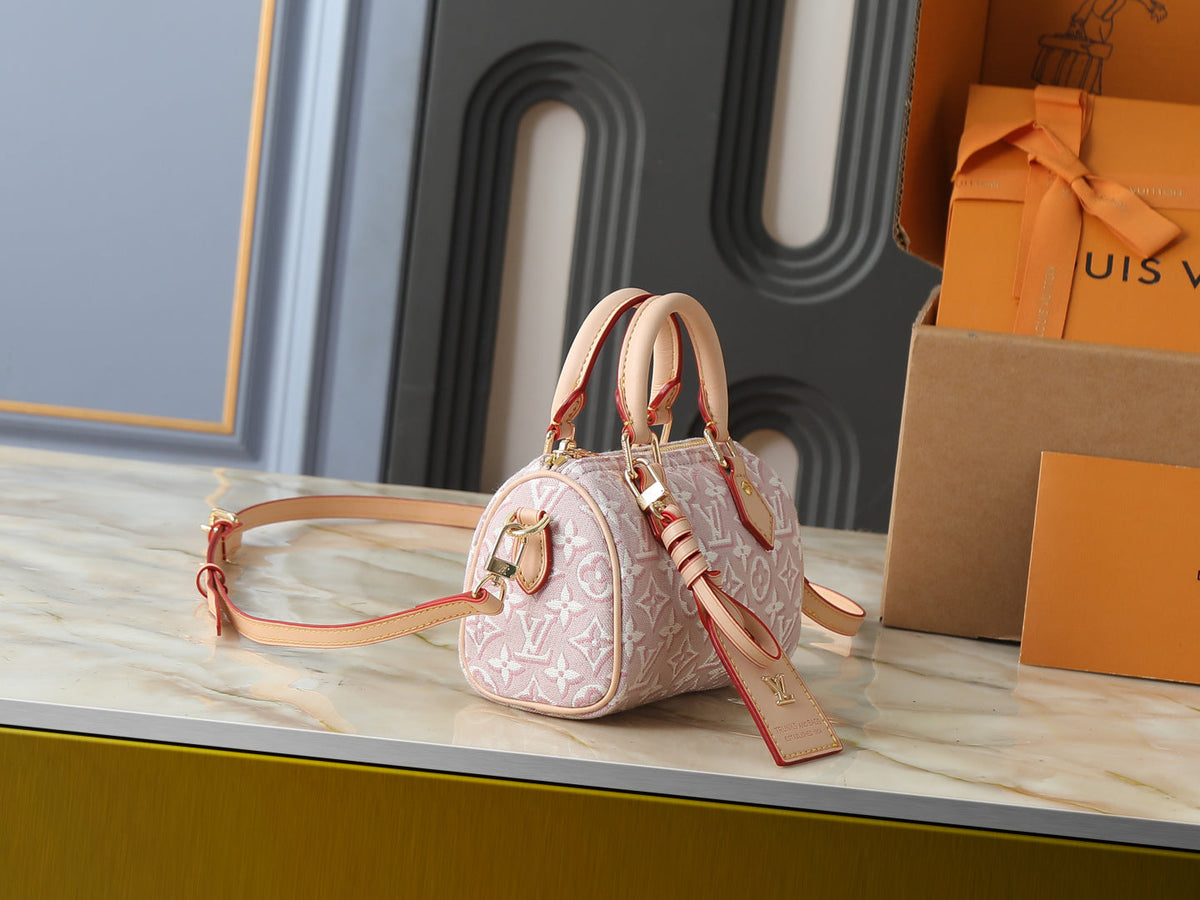 Nano Speedy Textured Monogram Canva