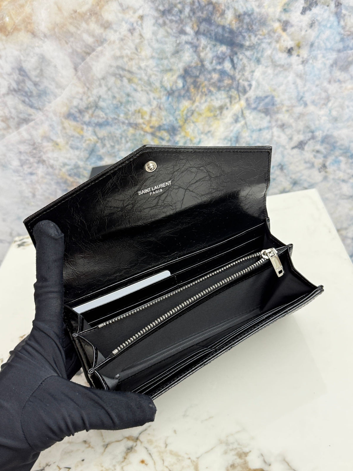 Cassandre Metalasse Large Flap Wallet