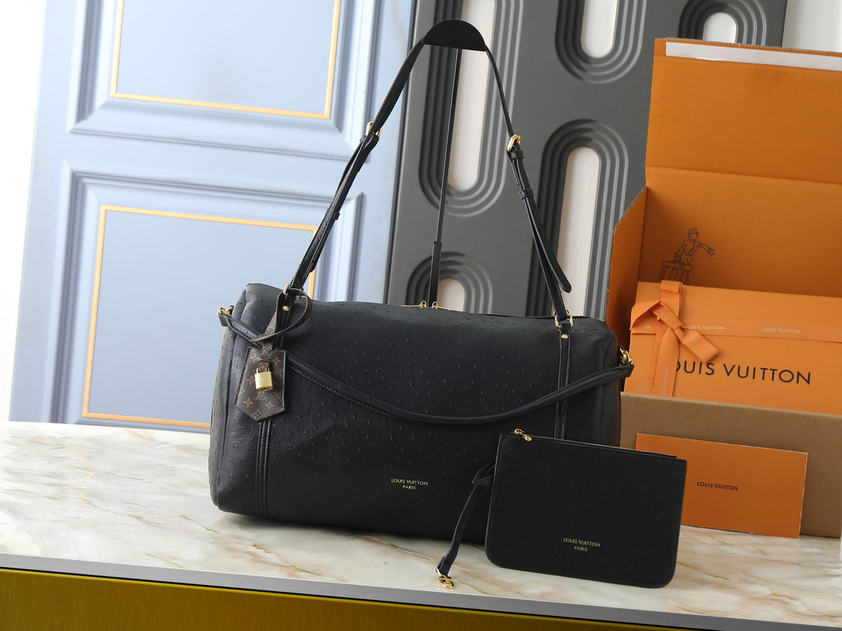 LV Express Handbag In Black Leather