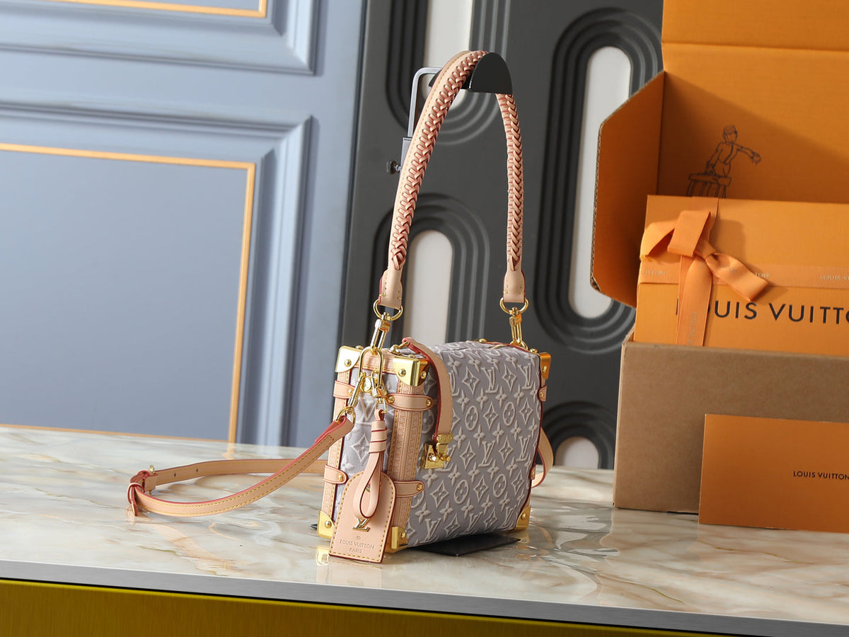 Side Trunk MM Monogram Embleme Jacquard Cavas