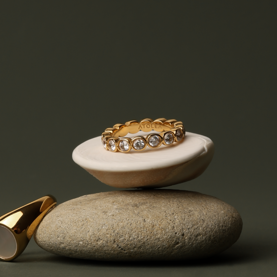 Beaded Sparkly Ring