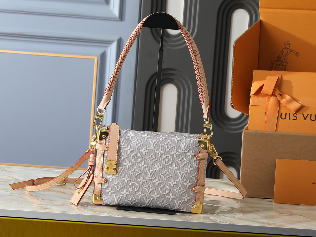 Side Trunk MM Monogram Embleme Jacquard Cavas