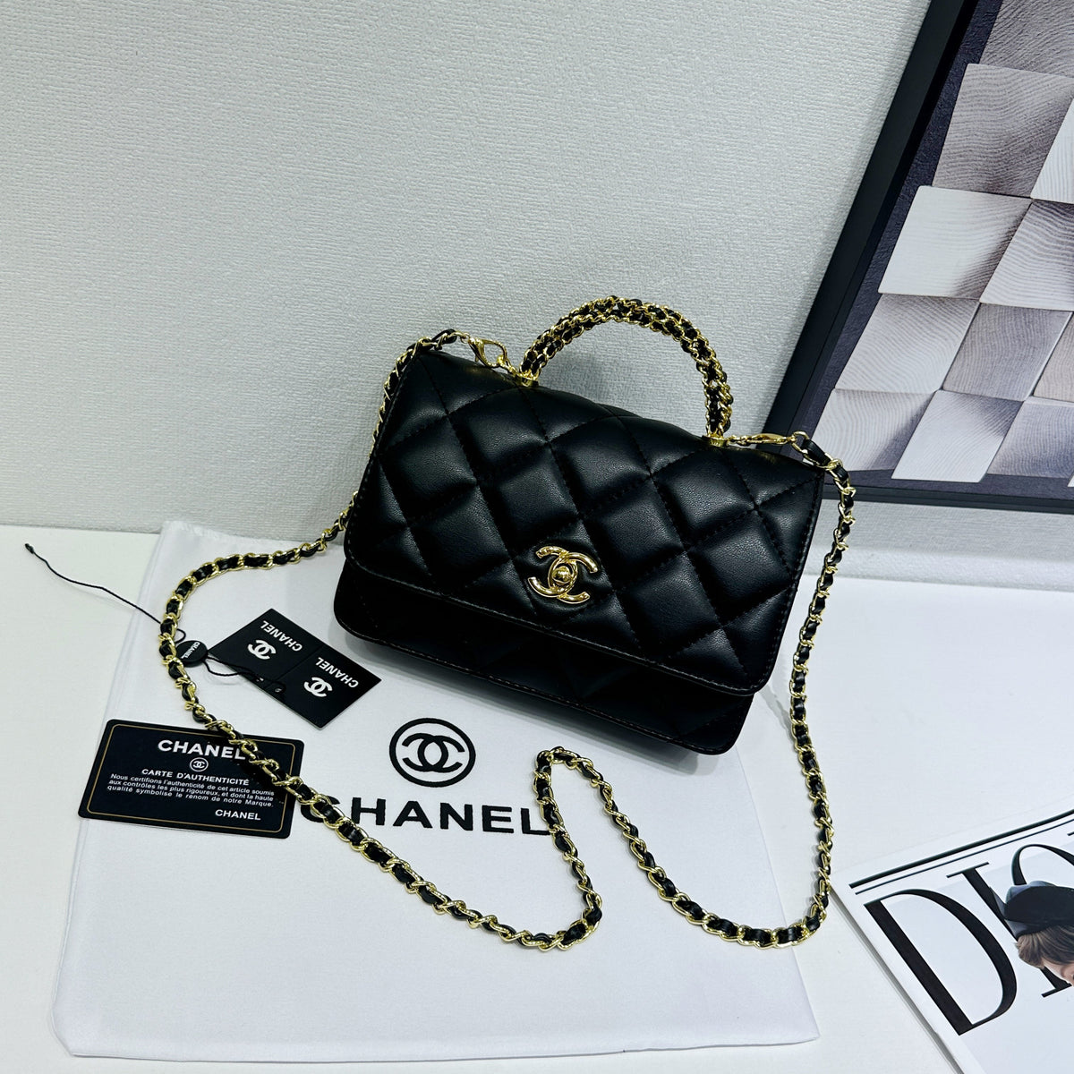 C Small Trendy CC Flap Handle Bag